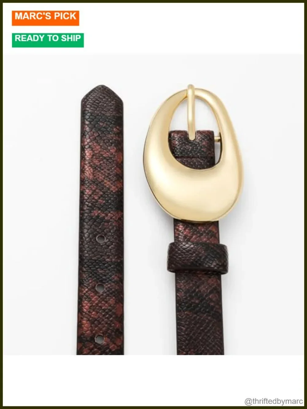 Synthetic Leather Belt with Shiny Oval Buckle for Casual Formal Wear